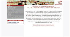 Desktop Screenshot of petroexplorers.com
